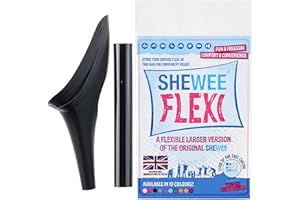 SHEWEE Flexi – The Original Female Urinal – Made in The UK – Reusable, Flexible & Portable Urination Device. Festival, Camping, Car, Hiking Essentials for Women. Stand to Pee Funnel W/Extension Pipe