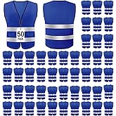 Safety Vests,High Visibility Construction Vest with 2 Reflective Strips,Working Vest for Outdoor at Night One Size