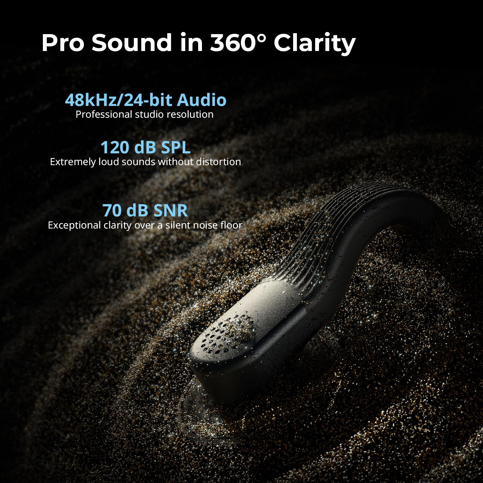 SMALLRIG S70-C2 Drahtloses Mikrofon (2 Sender + 1 Empfänger + Ladeschale) mit USB-C-Adapter für Smartphones/Tablets/Action-Kameras, 48kHz/24bit, 48 Std. Nutzung, Unsichtbares, Vlog geeignet - 5717 4