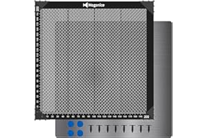 MOGONICE Honeycomb Laser Bed 225x225mm 8.86''x8.86'', Magnetic Steel Honeycomb Working Table for Laser Engraver, Fast Heat Dissipation, Table Protecting & Engraving Materials(Working Area 200x200mm)