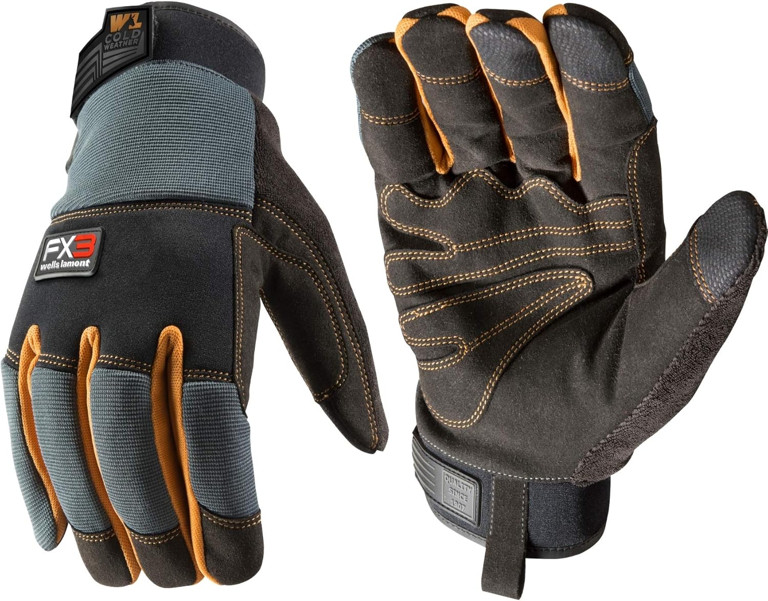 FX3 Men's Extreme Dexterity Extra Wear Winter Work Gloves, XXLarge