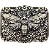 GRAERRY Cowboy Belt Buckle for Men Women Vintage Rodeo Texas Map 1836 Longhorn bull Western Belt Buckles