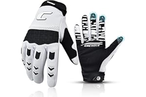 CHCYCLE Dirt Bike & Motorbike Gloves for Men - Mountain Bike, Motocross & ATV Racing - Touch Screen, Full Finger Gloves for Cycling, BMX, MTB & MX
