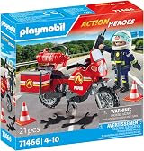 Playmobil 71466 Action Heroes Motorcycle Oil Spill Incident 21 pcs view 2