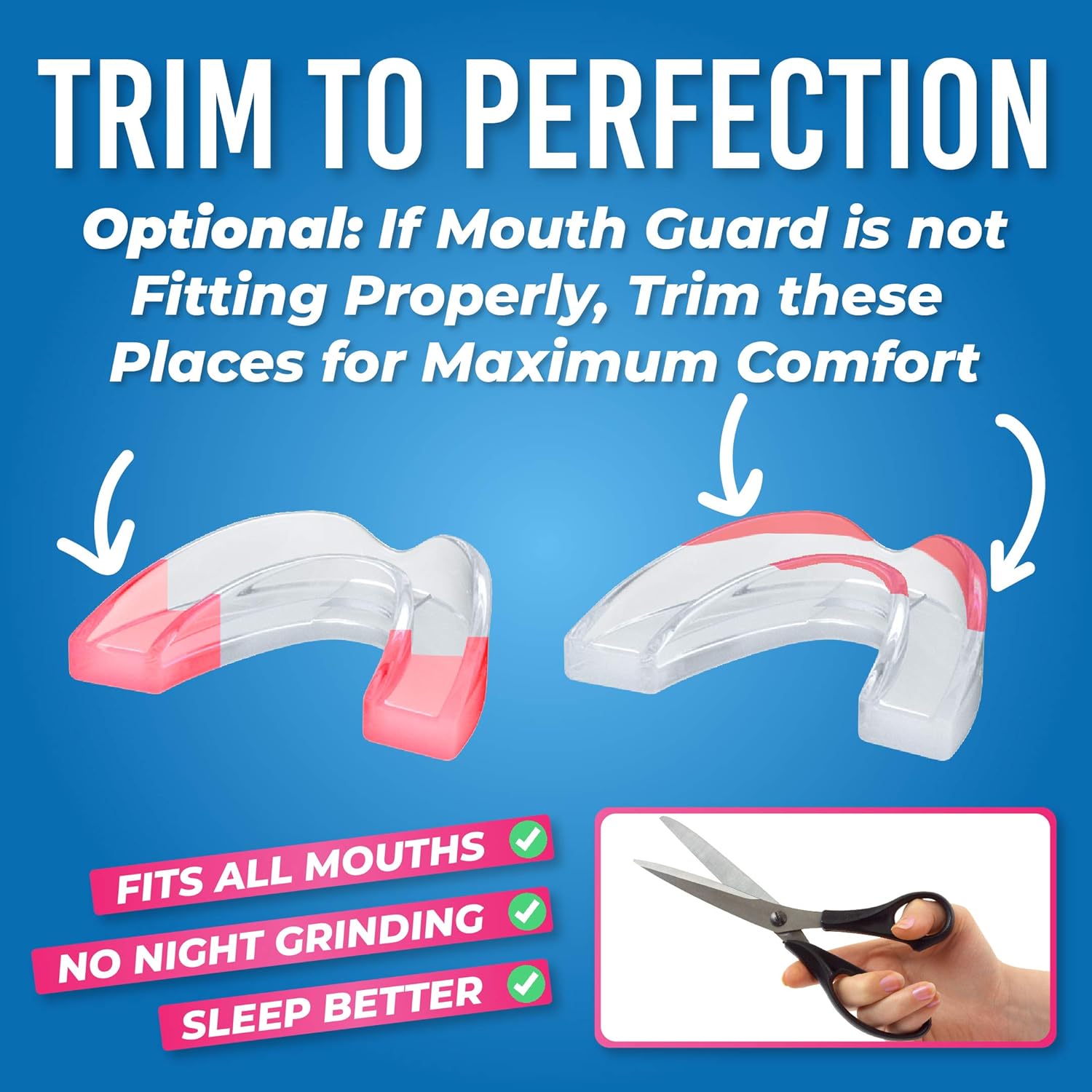 HONEYBULL Mouth Guard for Grinding Teeth [6 Pack - Thick] for Clenching at Night, Whitening & Sports : Beauty