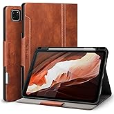 Antbox Case for iPad Pro 11 inch 4th Generation (2022)/3rd/2nd/1st Gen Vegan Leather with Pencil Holder Auto Sleep/Wake Function iPad Pro 11 Cover (Brown)
