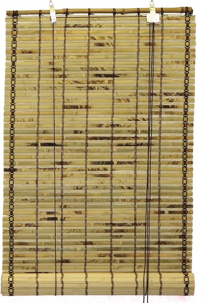 Seta Direct, Natural Bamboo Slat Tortoise Shell Roll Up