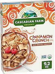 Cascadian Farm Organic Cinnamon Crunch Cereal, Made with Whole Grain, 9.2 oz