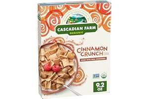 Cascadian Farm Organic Cinnamon Crunch Cereal, Made with Whole Grain, 9.2 oz