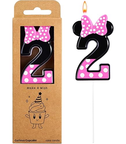 ミニー キャンドル Amazon.com: Minnie Mouse Forever Pink Birthday Candle - 4