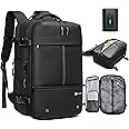 Orivier Airback Laptop Travel Backpack Expandable With Vacuum Compression And Pump, Personal Item Carry On Bag with Anti Theft Lock, Water Resistant, Flight Approved 17 Inch Laptop, Men Women, Vacpack