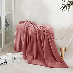NICETOWN Fleece Throw Blanket for Couch, Fuzzy Cozy
