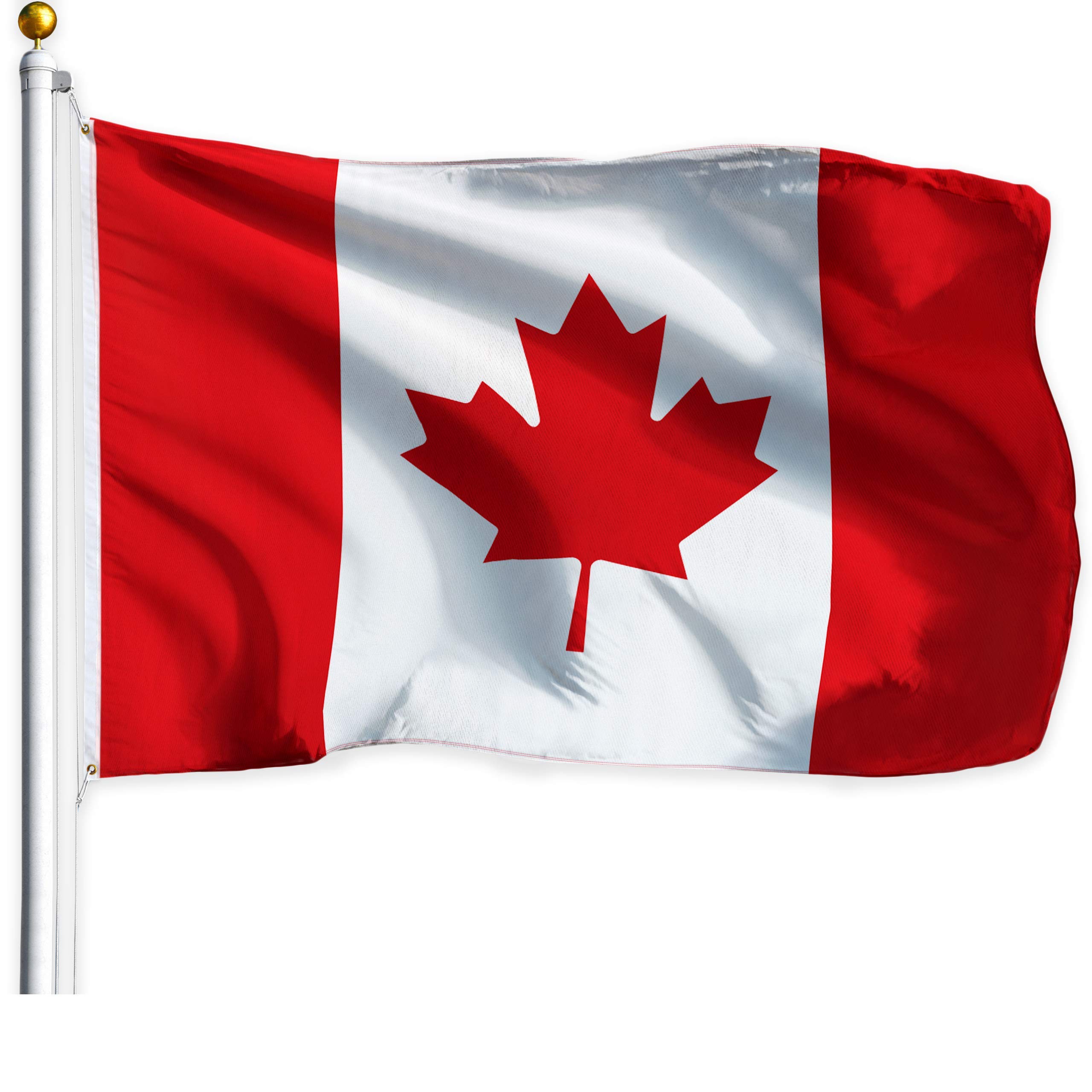 G128 Canada (Canadian) Flag | 3x5 feet | Printed – Vibrant Colors, Brass Grommets, Quality Polyester — image 1