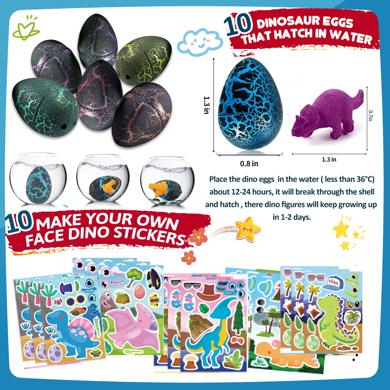 Dinosaur Party Favors For 10 Kids,140pcs Dinosaur Birthday Party Supplies,Dino Goodie Bags Stuffers,Boys Girls Goody Bags For Kids Birthday, Dino Party Favors Gift Bags,Dino Pinata Fillers Toys