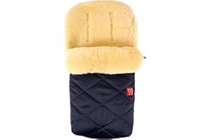Kaiser Stroller Foot Muff Natura, Sheepskin, Modern, Zipper, 1300.0 grams, Unisex, bunting bag