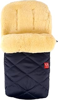Lammfell Fußsack Natura, navy