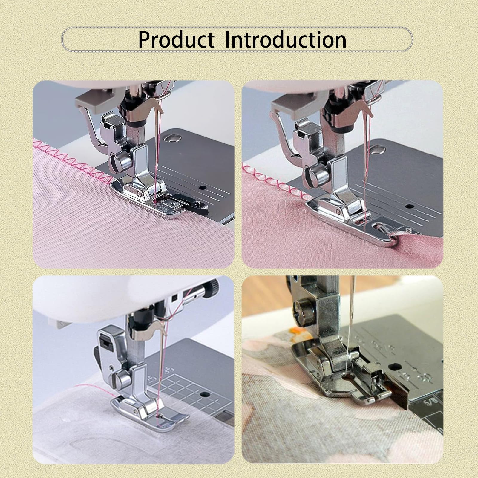 Open Toe Walking Foot W/Guide Set for Brother,Singer,Janome and More Sewing Machine Accessory Kit Quilting and Sewing Stitch Through Multiple Layers