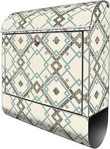 banjado Buzón con compartimento para el periódico, 2 llaves, A4 Ranura