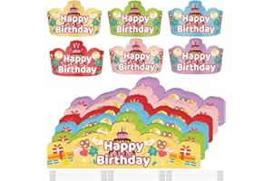emzrivo Birthday Crowns for Classroom Birthday Party Hats Paper Birthday Hat Crowns for Teachers School Classroom