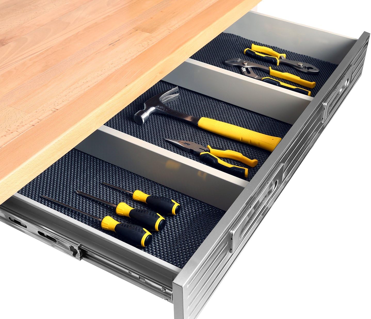 Seville Classics (UHD20247B) UltraHD Lighted Workbench (48L x 24W x 65.5H Inches) Stainless Steel: Furniture & Decor