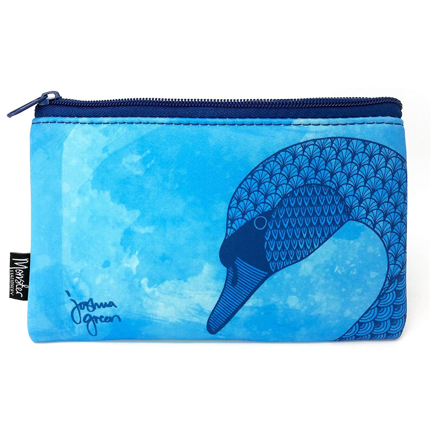 Monster Stationery - Single-Pocket Neoprene Pencil Case - Joshua Green Design - Swan
