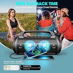 W-KING Portable Speaker, 120W Peak 70W RMS