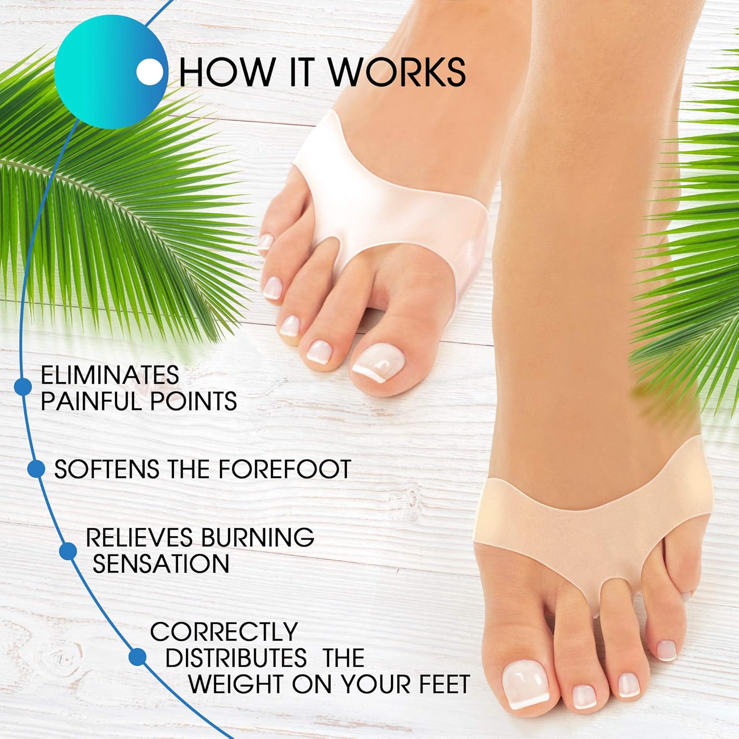 Ball of Foot Cushions (2PAIRS) - Metatarsal Pads Forefoot Pad - Metatarsal Cushion Morton’s Neuroma - Metatarsal Foot Pads - Gel Foot Cushion – Morton’s Neuroma Callus Metatarsal - Soft Gel Inserts: Health & Personal Care