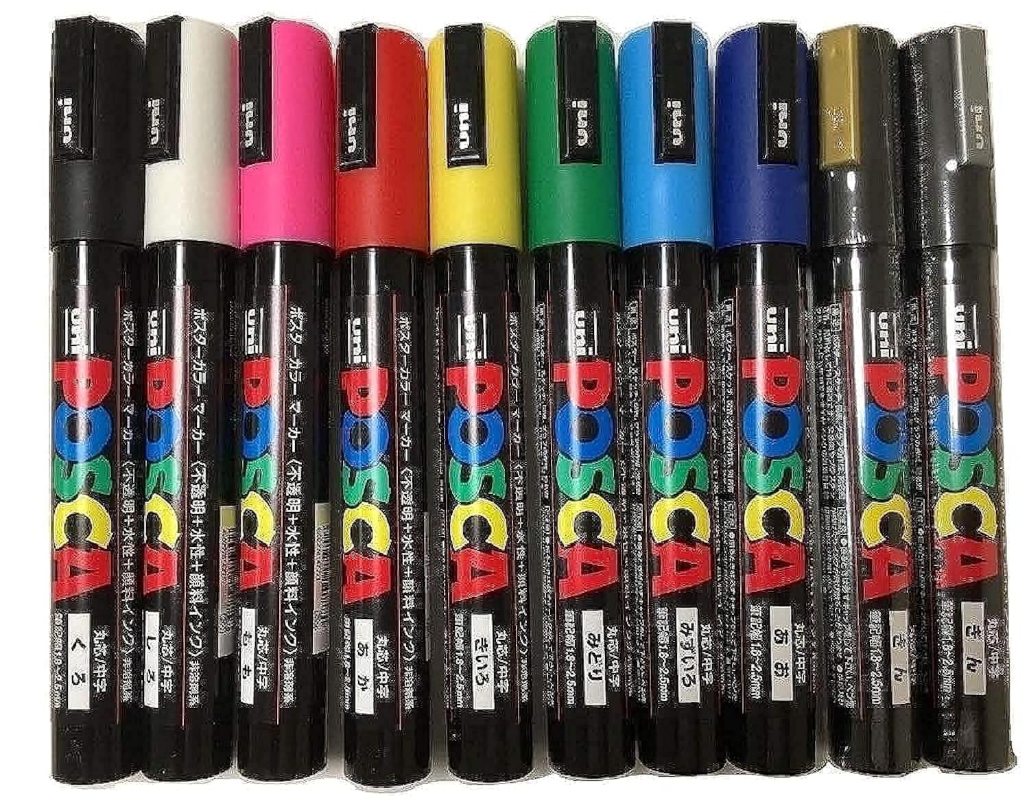 Posca Colouring - PC-5M - Pack of 10 Colours