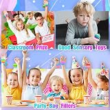 TOANWOD 30Pcs Party Favors Pop Bubbles Fidget Toys Keyring Multipack view 5