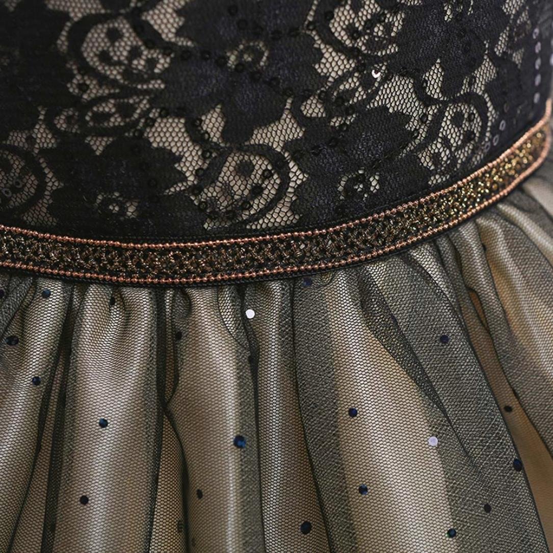 Minisoya Kids Baby Girls Bowknot Lace Ball Gown Party Wedding Bridesmaid Dress