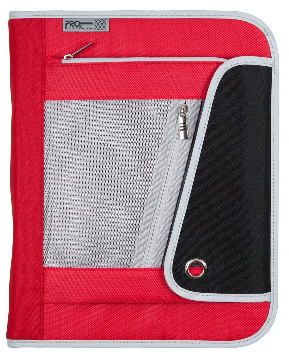 88006 Mead 11/2Inch Zipper Binder 3 Ring Binder PRO Platinum Color