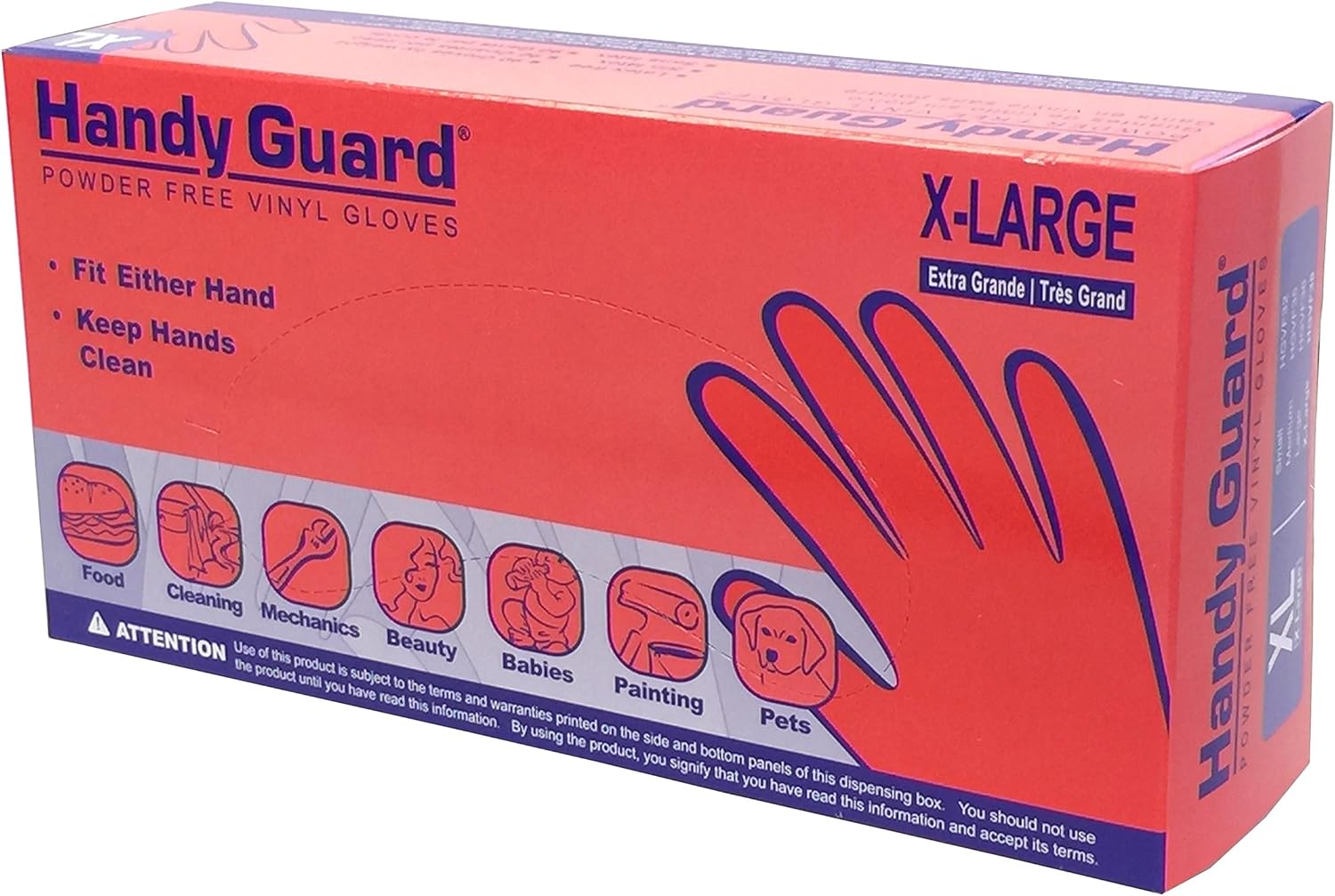 Adenna Handy Guard 3.5 mil Vinyl Powder Free Gloves