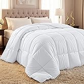 Utopia Bedding Comforter Duvet Insert, Quilted Comforter with Corner Tabs, Box Stitched Down Alternative Comforters Twin Size (White)