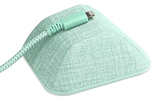 Smartish Magnetic Cord Holder - Cable Wrangler Organizer with Magnet Clips for Charger Management on Desktop, Nightstand, or Side Table - Teal Me More