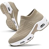 MRIP Women Walking Shoes Mesh Sneakers for Shoes for Slip on Sock Sneakers Women Nurse Loafers Light Weight Air Cushion Running Work Shoes