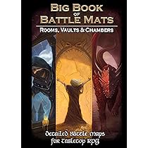 Loke BattleMats RPG Map Book - 60 5E Compatible Maps, Perfect for