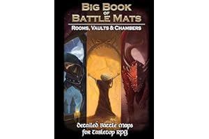 LOKE BATTLEMATS Big Book of Battle Mats Rooms Vaults & Chambers by Loke, Board Game Maps