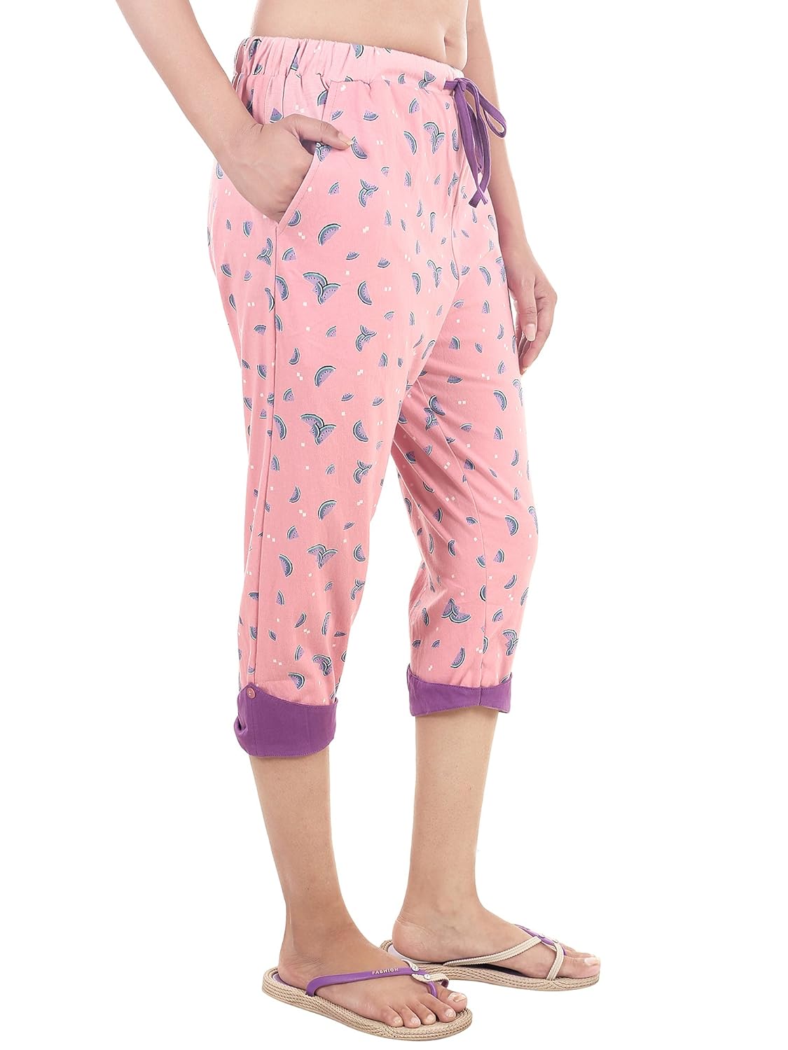 9teenagain women's hosiery night pyjama (lavender)