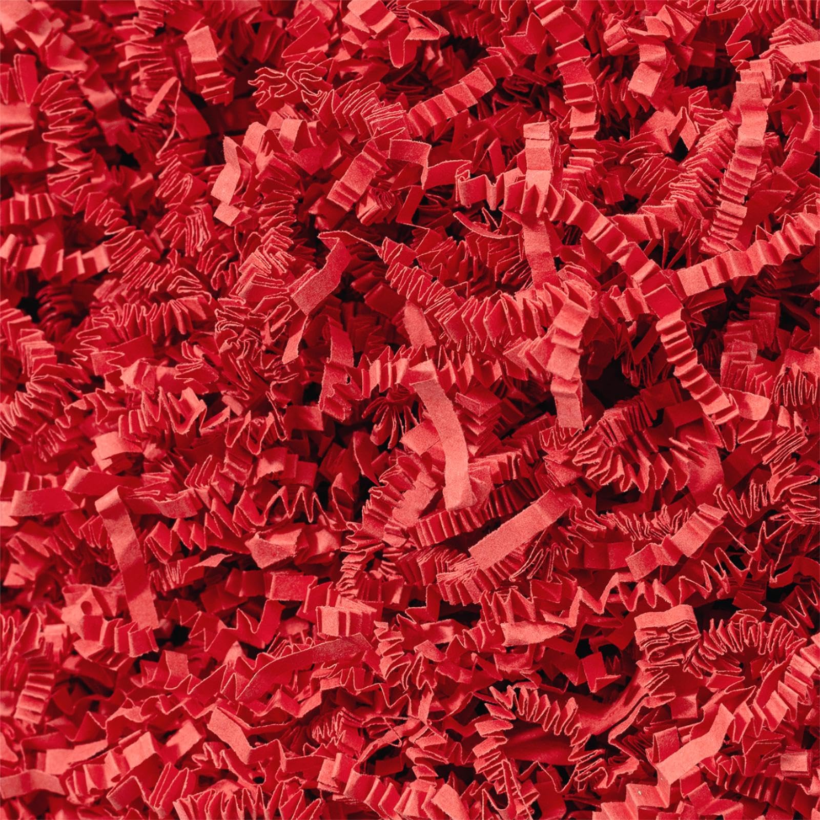 Wowxyz 1 LB Crinkle Cut Paper Shred Red Crinkle