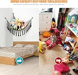 VISATOR Toy Hammock for Stuffed Animals Macrame Boho Wall Hanging net view 3