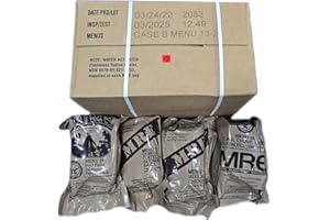 GENERIC 2025 Inspection Dated MREs (Meals Ready-to-Eat) Genuine U.S. Military Surplus Assorted Flavor (4-Pack)