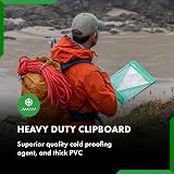 Paperdry Waterproof Clipboard A4 Green PVC with Cover and Clips view 6