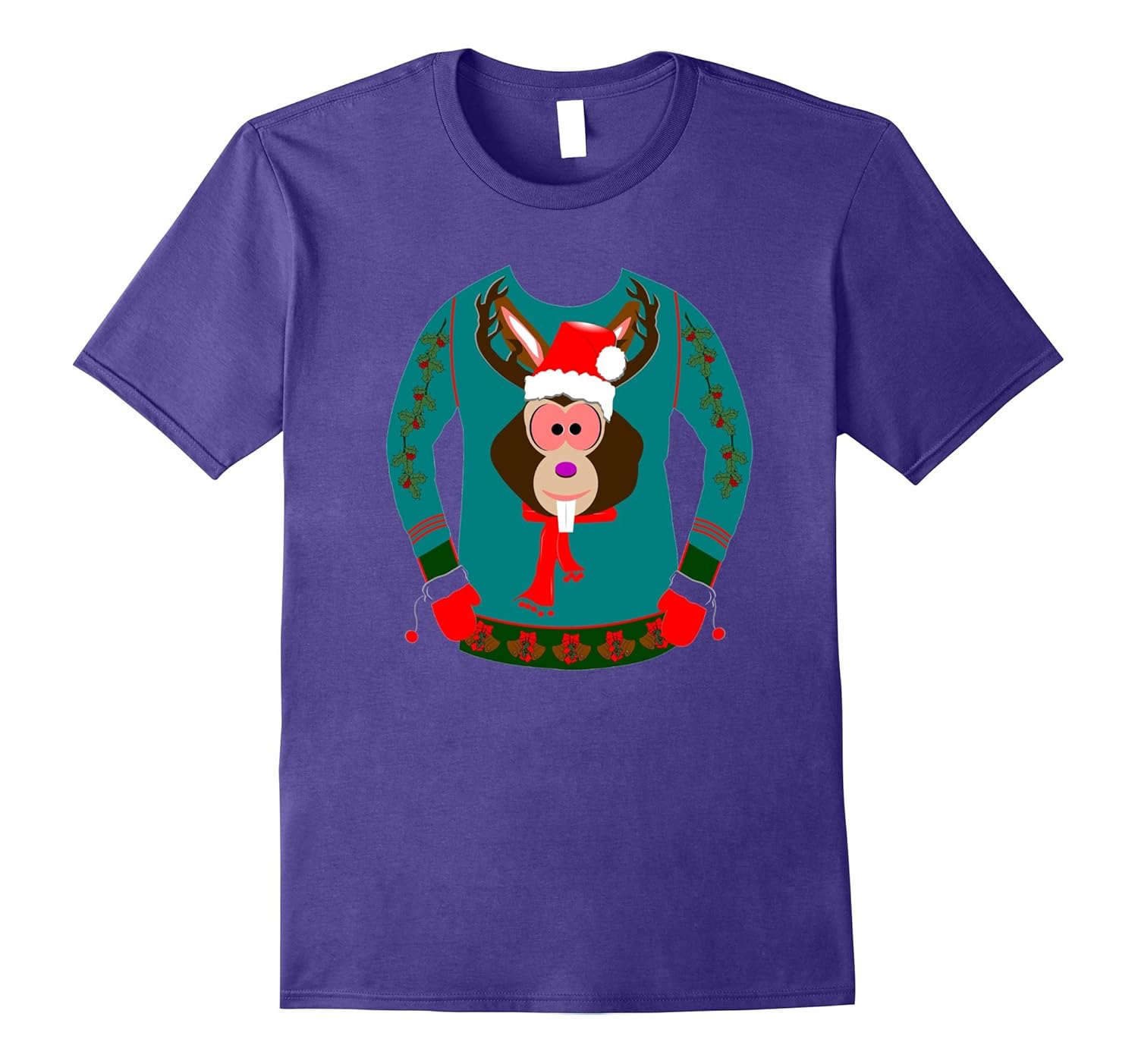 Ugly Sweater Christmas T-Rose