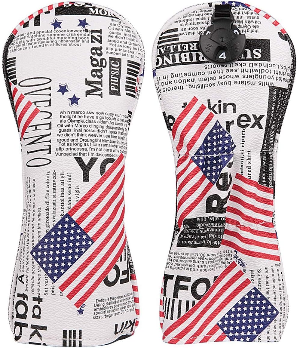 Golf Builder USA Stars and Stripes Golf Club Hybrid Head Cover UT Cover USA Hybrid with No Tag : Sports & Outdoors