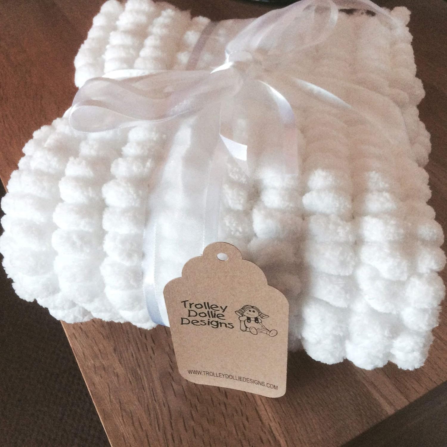 Pom Pom blanket, Baby blanket. Amazon.co.uk Handmade