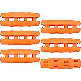 Snappy Grip Ergonomic Replacement Bucket Handles, Orange, 6 Pack