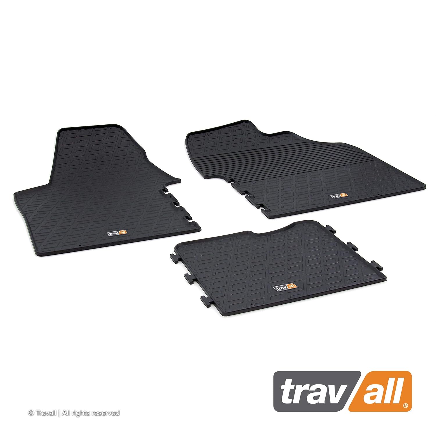 Travall Floor Mats TRM1075R VehicleSpecific Full Set of Rubber Car