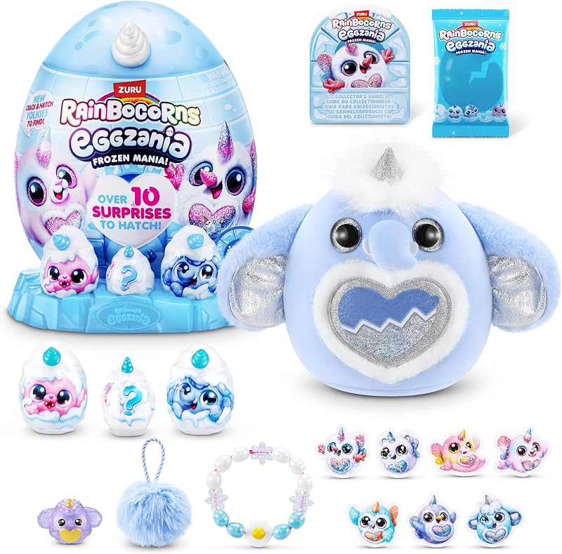 Rainbocorns Eggzania Frozen Mania Arcticus Plush Toy 7 Surprises