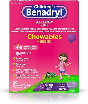 can dogs take children's chewable benadryl