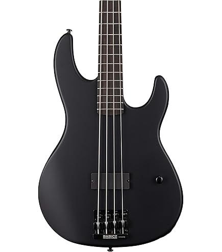 Amazon.com: ESP LTD AP-204 Bass Guitar - Dark Metallic